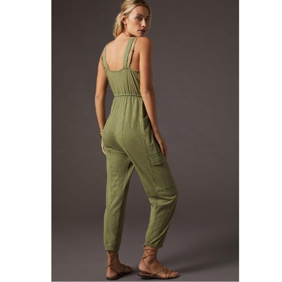 Daily Practice by Anthropologie The Playa Del Amore Jumpsuit Dress S New - Picture 5 of 9